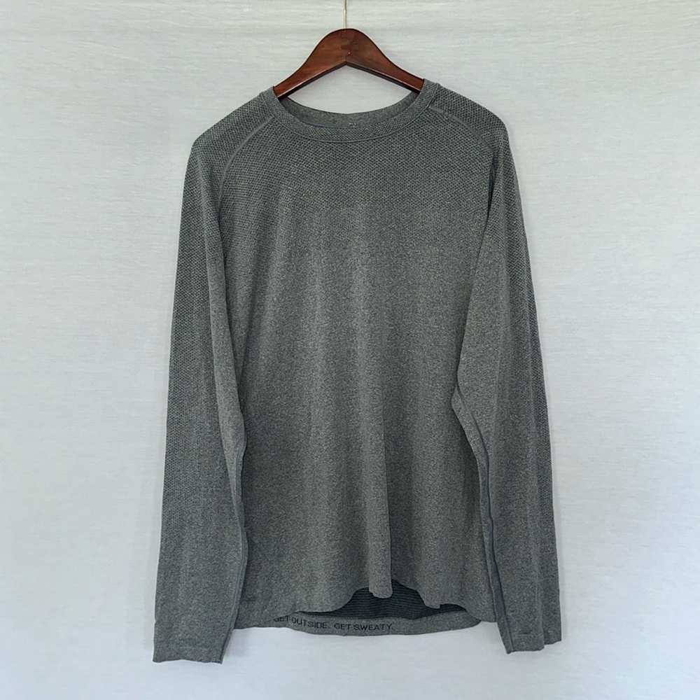 Gray Lululemon Athletic Long Sleeve